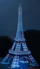Load image into Gallery viewer, Eiffel Tower 3D LED Illusion Lamp – Paris in Your Room