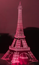 Load image into Gallery viewer, Eiffel Tower 3D LED Illusion Lamp – Paris in Your Room
