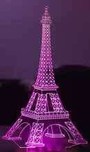 Load image into Gallery viewer, Eiffel Tower 3D LED Illusion Lamp – Paris in Your Room
