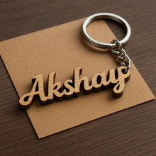 Load image into Gallery viewer, Customized Name Keychain – Laser Cut Acrylic/Wood
